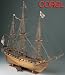 Corel 1/75 Scale HMS Unicorn Plank-on-Bulkhead Wooden Kit