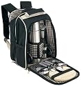 Picknickrucksack Picknicktasche mit Inhalt f. 2 Personen