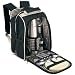 Picknickrucksack Picknicktasche mit Inhalt f. 2 Personen
