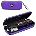 Prohapi Hard Stethoscope Case with ID Slot Compatible with 3M Littmann/ADC/Omron Stethoscope Includes Mesh Pocket for Nurse Accessories (Purple)