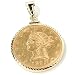 14K Gold 1838-1907 $10 Liberty Coin Pendant