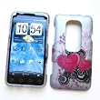 HTC EVO 3D (Sprint) Rubberized Snap On Protector Hard Case "Sweethearts" Design