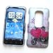 HTC EVO 3D (Sprint) Rubberized Snap On Protector Hard Case "Sweethearts" Design