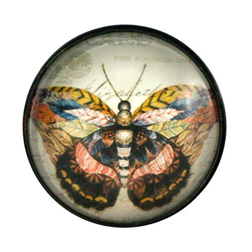 GLASS BUTTERFLY KNOB 1.5D x1.5"L + 1"screw
