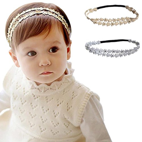DZT1968® Baby Girl Narrow Cloth Flower Headband Head Wrap Hair Band Headwear
