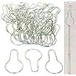 50 Chain Shower Curtain Hooks Sorting Organization Window Displays