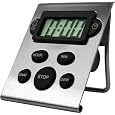 Hoffritz 82-85272 Digital Timer and Clock Timer - Stainless Steel