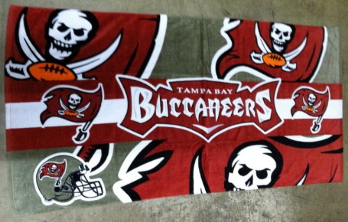 NFL Tampa Bay Buccaneers Stripes Beach / Bath Towel