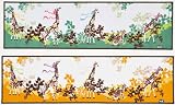 ホラグチカヨデザイン　キッチンマット hide and seek(N) 50×120cm　オレンジ HIDE