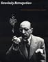 Stravinsky Retrospectives