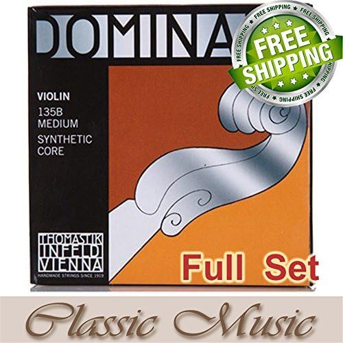 Classic Music Thomastik Dominant 135B Violin Strings Full Set 4/4 Ball End