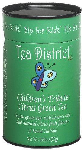 Tea District Children's Tribute Citrus Green Tea, (PACK of 3) by Citrus Green Teas