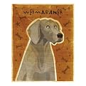 Weimaraner framed print - John Golden 12x15