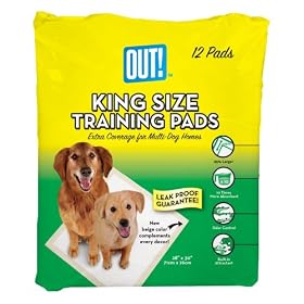 OUT! King Sized Training Pads for Multi-Dog Homes, 12 Count