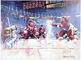 Detroit Red Wings Autographed Team Signed 30x40 Giclee - by Malcolm Farley