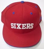 Philadelphia 76ers Flat Brim Fitted Adidas Hat Size 7 3/4