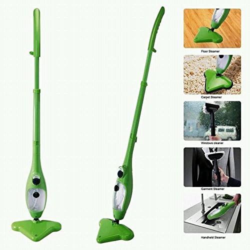 UptoSale 1300w Multi Functional MOP 5 in 1 Carpet Garment Steam Mop Green Carpet Garmenthand Held 5 in 1