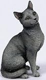 CAT RUSSIAN BLUE Sitting Figurine NIB Resin 6335