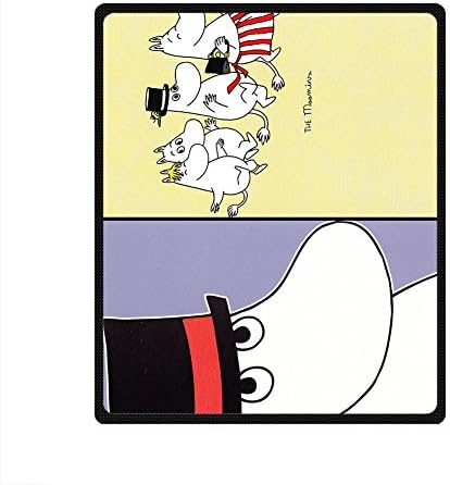 Custom Personalized Fleece Blanket 40" x 50" Diy Lovely Moomin Cartoon Design