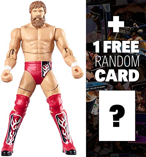 Daniel Bryan ~7" Action Figure: WWE Double Attack Action Figure Series + 1 FREE Official WWE Trading Card Bundle