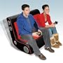 LumiSource BoomChair Rumble Seat, Black/Red