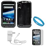 Black Durable Two Piece Protective Rubberized Crystal Hard Case Cover for A ....