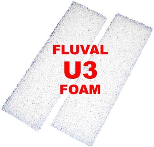6 Foam Filter Pads for Fluval U3 Underwater Filter