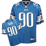 Youth Detroit Lions #90 Ndamukong Suh Team Replica Jersey