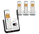 AT&T CL82409 DECT 6.0 Cordless Phone, Black/Silver, 4 Handsets