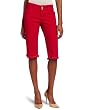 Democracy Womens Emb Back Pockets Bermuda Jean
