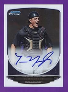 Tom Murphy Autograph 2013 Bowman Chrome Baseball Prospects Card #BPA-TM Colorado Rockies