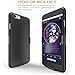 iPhone 6 Case, Rhidon® Super Slim Hard Shell Layer Holster Open-Face Sport Case with Holster Kickstand and Locking Belt Swivel Clip for Apple iPhone 6 6s (Black)