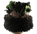 Corky and Company Brown Vine Flower Top Hat