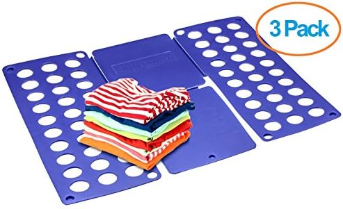 Foldplex Flipfold Shirt Folder Tshirt Folder Folding Board (3 Pack) - Blue