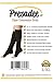 NEW Open Toe Knee Length Zipper Up Compression Hosiery Calf Leg Support Stocking (L/XL, Black)