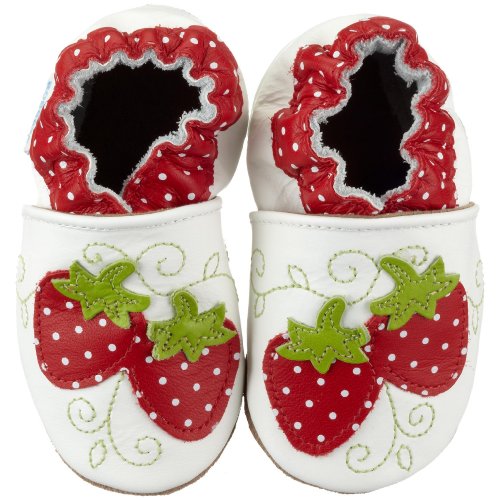External hard drive:Robeez Infant/Toddler Strawberry Soft Sole Shoe,White,6-12 Months (2.5 M US Infant)