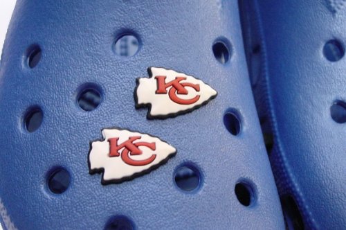 NFL KANSAS CITY CHIEFS Official Jibbitz Crocs Shoe Charms NEW COMPLETE SET