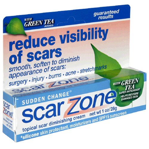 Sudden Change Scar Zone Topical Scar Diminishing Cream, with Green Tea Added, 1 oz (28 g)... by Scar Zone
