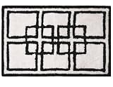 Lacey Mills Interlocking Squares Bath Rug, Black/White 51RtsWm8CQL. SL160 Lacey Mills Interlocking Squares Bath Rug, Black/White