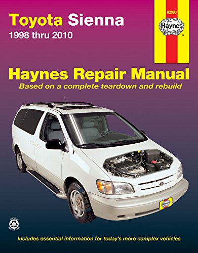 Haynes Toyota Sienna 1998-2010 Repair Manual (Hayne's Automotive Repair Manual)