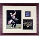 Jack Nicklaus Framed Autographed Photograph with Blue Golf Shirt