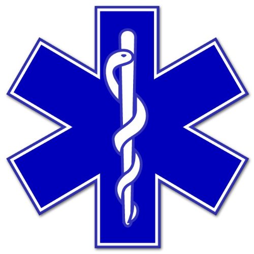 Star of Life medical EMS EMT medics sticker 5
