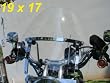 Large 19 X 17 Clear Windshield for Honda Kawasaki Suzuki Yamaha