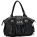 MG Collection Brenna Studded Large Shopper Hobo Shoulder Bag, Black, One Size