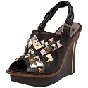 Sam Edelman Women's Juno Peep Toe Studded Wedge