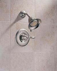 Delta T14255-SSLHP Victorian Scald-Guard Shower Faucet Trim Only, Stainless Steel