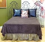 Ultra Soft Faux Fur Shag Bedspread Bedcover Bedding Chocolate Brown King