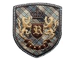 Wappen 5,5 cm * 6,2 cm B�GELBILD AUFN�HER APPLIKATION Orden Emblem Ritterorden Schulorden Ritter
