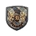 Wappen 5,5 cm * 6,2 cm B�GELBILD AUFN�HER APPLIKATION Orden Emblem Ritterorden Schulorden Ritter