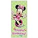 Plastic Minnie Mouse Birthday Door Poster, 60
